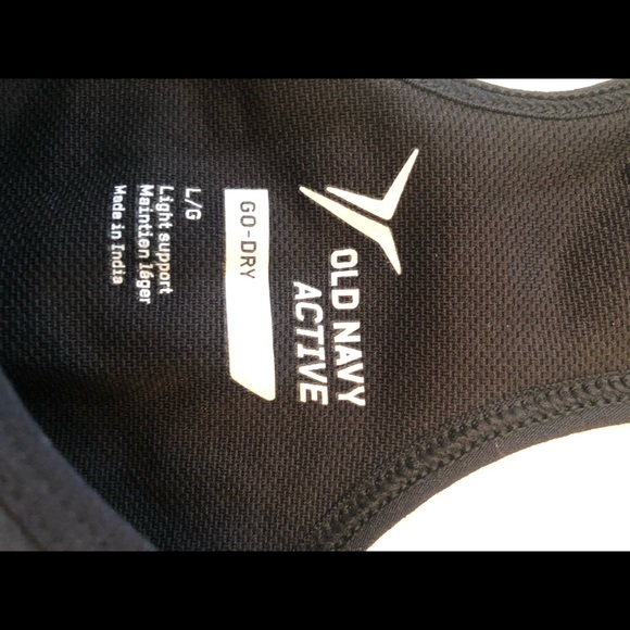 Old Navy Sports bra; size large; black - Picture 3 of 3